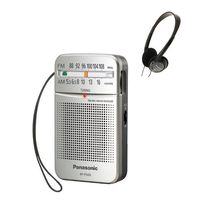 Panasonic RF-P50 Pocket AM/FM Radio, Silver with Headphone