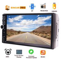 Double Din Car Stereo Bluetooth Touch Screen MP5 Player 7" 2 din AM FM Radio Receiver Support Steering Wheel Control&Backup Camera Input&USB TF Card Input&EQ Mode Phone Charge with Remote Control