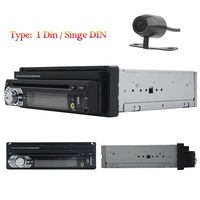 Car Stereo Car Audio GPS Navigation Sliding Touch Screen Built-in Bluetooth MP4 Aux Windows CE 6.0 12V 7'' Car DVD Player Input USB/SD/TF Single Din FM/AM/RDS Radio One din Free Camera