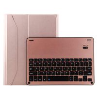 Iusun for iPad Pro 11 inch Case Cover+Detachable Wireless Blue 2th Keyboard,Lightweight Slim Release Smart Case Trifold Stand Function Slim Shell Magnetic Leather Protective Skin (Rose Gold)