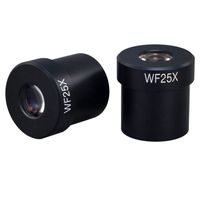 OMAX 2 WF25X Widefield Eyepieces for Stereo Microscopes 30.0mm