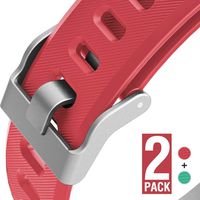 ZURURU ID115Plus HR Replacement Bands for Letscom, Lintelek, Letsfit Veryfitpro ID115Plus HR Fitness Tracker (Red-Green)
