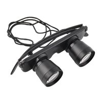 1 pc 3x28 Glasses Telescope Magnifier Fishing Optics Binoculars Theater Match, Black