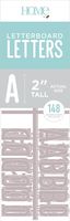 DCWVE Die Cuts with A View 2" Letter Pack Letterboard-Gray (148 pcs) LP-006-00010, 2"