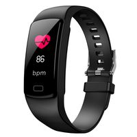 HSW Smart Watch Y9 Bluetooth Fitness Tracker Heart Rate Blood Pressure Sleep Monitor Pedometer Activity Tracker Color Screen Smart Bracelet Support Android & iOS Smart Phones (Black)