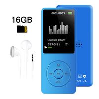MP3 Player, Dyzeryk Music Player with 16GB Micro SD Card, Support Speaker, Photo Viewer, Video Play, FM Radio, Voice Recorder, E-Book Reader, Supports up to 128GB