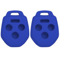Keyless2Go New Silicone Cover Protective Case for Remote Key Fobs with FCC CWTWB1U811 - Blue - (2 Pack)
