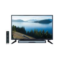 AXESS TV1704-32 32" HD TV with External Soundbar Speaker, SD Card, AC Power, HDMI port, Remote Control