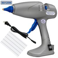 Hot Glue Gun - [ New Version ] Hot Melt Glue Gun Dual Power 80/120W, Base Stand, Heavy Duty Melting Glue Gun Industrial for DIY/ Home Repairs/ Crafts/ Decoration/ Sealing/ Projects with 5 Glue Sticks