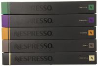 Nespresso Capsules OriginalLine , Best Seller Variety Pack, Medium and Dark Roast Espresso Coffee, 50 Count Coffee Pods, Brews 1.35oz