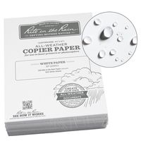 Rite in the Rain Weatherproof Bulk Copier Paper, 8 1/2" x 11", 32# White, 500 Sheet Pack (No. 328511)