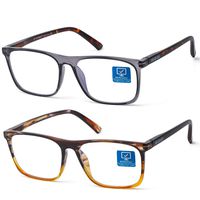 K Kenzhou Blue Light Blocking Computer Glasses 2 Pack Anti Eye Eyestrain Unisex(Men/Women) Glasses with Spring Hinges UV Protection FDA Approved