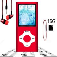 Mp3 Player,Music Player with a 16 GB Memory Card Portable Digital Music Player/Video/Voice Record/FM Radio/E-Book Reader/Photo Viewer/1.8 LCD