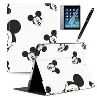 LJX 2019 iPad Air 3 Case 2017 iPad Pro 10.5 inch Cover, Mickey Minnie PU Leather Protective Cartoon Cute Design Stand Smart Auto Sleep/Wake Shell for iPad Air (3rd Gen) 2019/iPad Pro 10.5" 2017#D