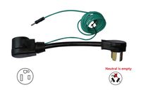 ONETAK NEMA 10-30P to 6-50R 240V 30 Amp External Ground Power Cord Adapter Adaptor Connector Connecter