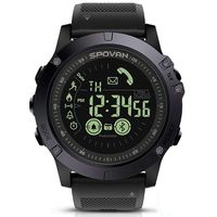 SPOVAN Men's Sports Bluetooth Smart Watch Water Resistant Pedometer Calorie Counter Distance for Android and iOS