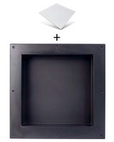 Uni-Green Ready For Tile Shower Niche 16x16" Recessed Easy and Quick Installation Flapped Over Thin Flange Shower Shelf Insert for Organizer Storage,Shampoo and Toiletry Storage