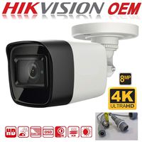 BNC Coax TVI 8MP 4K Turbo HD Analog 4-in-1 2.8mm Fixed Lens Outdoor EXIR Mini-Bullet Camera (8MP TVI/CVI, 5MP AHD, CVBS)