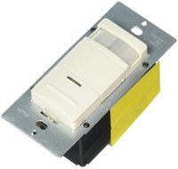 Leviton MDS15-I Lev-Lok Modular Wiring Device DT PIR Wall Switch Occupancy Sensor with Self Adaptive Technology, Light Almond