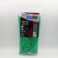 Cambridge Zipits Multi Purpose Cable Ties Zip Ties 8 Inch 50 Lb 100 Pieces Standard Duty Green