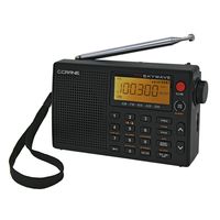 C Crane CC Skywave AM, FM, Shortwave, Weather and Airband Portable Travel Radio with Clock and Alarm (Renewed)