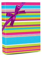 30" X 15' Bright Stripes Gift Wrap