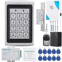 RFID Keypad Access Control System Kit Door Lock 125KHz EM Card, Door Entry Access Control System Kit Password Host Controller for Door Entry