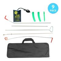 Full Professional Kit - Easy Entry Long Reach Grabber with Air Wedge, Pry Tool, Non Marring Wedges and Carrying Case for Car