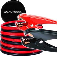 AUTOGEN Jumper Cables Pro 1 Gauge x 25 Feet 900Amp Heavy Duty Booster Cables with Carry Bag (1AWG x 25Ft)