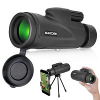 Monocular Telescope with Low Night Vision - Evershop High Power Monoculars for Adults and Kids with Tripod and Smartphone Holder for Bird Watching Hunting Camping Travelling Wildlife Secenery