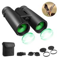 Binoculars for Adults, 12x42 HD Compact Binoculars for Bird Watching Hunting Traveling Concerts Sports with Weak Night Vision, BAK4 Prism FMC Lens with Strap Carrying Bag