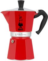 Bialetti Moka Express Coffee Maker (Red, 3-Cup)