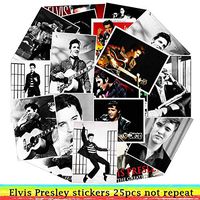 25Pcs/Lot Waterproof Dancer Elvis Presley PVC Stickers for Laptop Motorcycle Skateboard Luggage Decal Toy Sticker