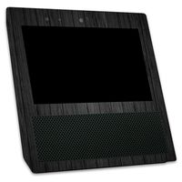MightySkins Skin Compatible with Amazon Echo Show - Black Wood | Protective, Durable, and Unique Vinyl Decal wrap Cover | Easy to Apply, Remove, and Change Styles | Made in The USA