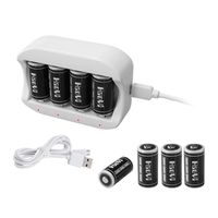 Arlo Wireless Security Camera Battery Charger and Rechargeable Batteries for Arlo (VMC 3530/3430/3030/3200/3330) Cameras, LED Flash Etc.(One Charger with 8 PCS Arlo Batteries) WeHaoYi