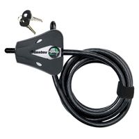 Master Lock 8418D Python Keyed Cable Lock, 6 ft Long, Black