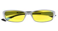 Blue Light Blocking,UV Protection,Reduce Eyestrain,Computer Gaming IPAD Reading Glasses for Men and Women(Silver/Black Arm,Yellow Tinted Lens) +1.75
