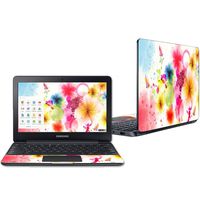 Mightyskins Skin Compatible with Samsung Chromebook 3 11.6" - Pollinate | Protective, Durable, and Unique Vinyl Decal Wrap Cover | Easy to Apply, Remove, and Change Styles | Made in The USA