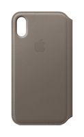 Apple Leather Folio (for iPhone X) - Taupe