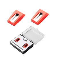 MyWave Vinyl LP Record Player Stylus Needles Turntable Universal Diamond Stylus Needles for Crosley Ion Jensen 1byone Phonograph with Pack of 2