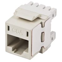 Hubbell HJ6AOW25 Jack, CAT6A, Universal, Office White