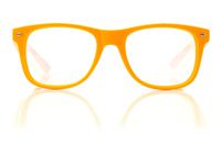 Bright Orange Spiral Diffraction Glasses - for Raves, Festivals and More