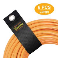 Extension Cord Tie Storage Straps, Replace Extension Cord Reel, Heavy-Duty Hook and Loop Extension Cord Holder for Cables, Rope, Hoses, Rope at Home/Shop/RV/Boat, Yard Tool Organizer for Garage