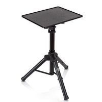 Universal Laptop Projector Tripod Stand - Computer, Book, DJ Equipment Holder Mount Height Adjustable Up to 35 Inches w/ 14'' x 11'' Plate Size - For Stage or Studio Use - PylePro PLPTS2 (Renewed)