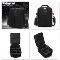 Waterproof Portable Storage Bag Quadcopters Airplane Precut EVA Foam Inner Travel Carrying Case Protector for SJRC F11 5G WiFi RC Quadcopter Camera Drone,Handheld Shoulder Bag Backpack
