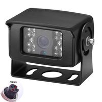 Bus Truck Backup Camera Heavy Duty Vehicle Rearview Reverse Waterproof Night Vision Camera for Travel Trailer, Pickup,Van, Oversize Truck, Fifth Wheel RV Campers Motor Home (Dual DC 12-24V)