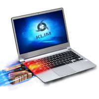 ⭐️KLIM Cool + Metal Laptop Cooler Fan - The Most Powerful Gaming External Air Vacuum - Computer USB for Immediate Cooling - Slim - Portable - Quiet - Cooling Pad to Solve Internal Overheating