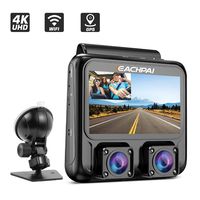 Dash Cam 4K, EACHPAI X100 Plus Dual Dash Camera Single 4K Front/Dual 1080P,3'' Car Camera Dash Cam for Cars with WI-FI, GPS,IR Night Vision,Parking Mode,G-Sensor,Motion Detector,Loop Recording,WDR