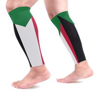 Abbylife Sudan Flag 1 Pair Leg Brace Compression Long Cooling Sports Leg Sleeve