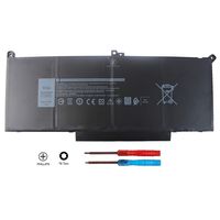 FLYTEN F3YGT Battery for Dell Latitude 12 7280 7290 13 7380 7390 14 7480 7490 Laptop DM3WC 0DM3WC 2X39G N009L7280 N035L7290 N014L7380 N014L7390 N017L7480 N022L7490 7.6V 60WH 12 Months Warranty